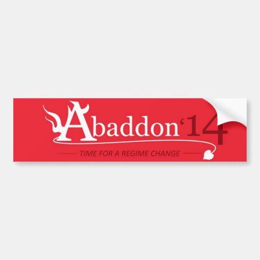 Autocollant De Voiture Vote Abaddon (Devant)