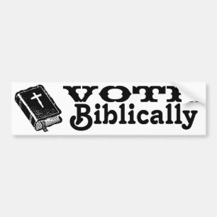Autocollant De Voiture Vote biblique