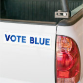 Autocollant De Voiture Vote Blue bold watercolor texte politique (On Truck)