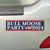 Autocollant De Voiture (Vote) Bull Moose Party 2024 (En voiture)