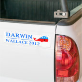 Autocollant De Voiture Vote Darwin et Wallace en 2012 (Sur camion)