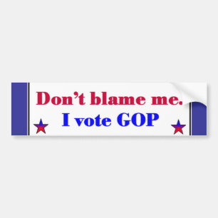 Autocollant De Voiture Vote de GOP