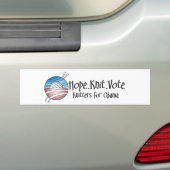 Autocollant De Voiture Vote de Knit d'espoir, adhésif pour pare-chocs (En voiture)