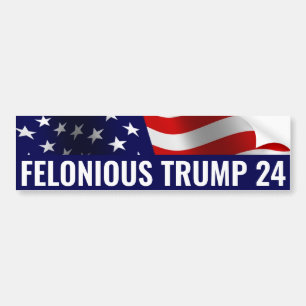 Autocollant De Voiture Vote Felonious Trump 2024