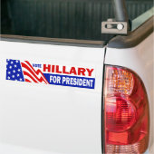 Autocollant De Voiture Vote Hillary pour le président (Sur camion)