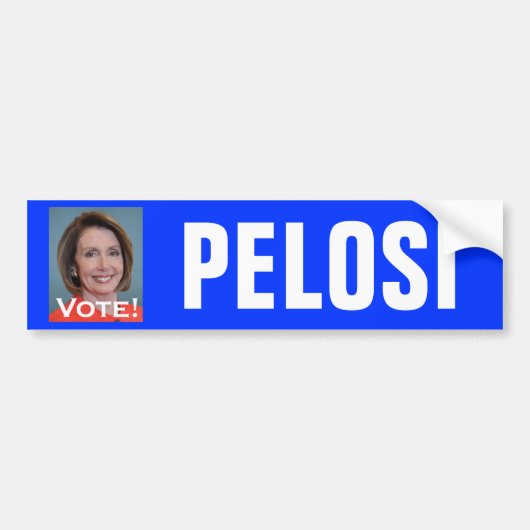 Autocollant De Voiture Vote Nancy Pelosi (Devant)