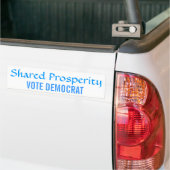 Autocollant De Voiture Vote partagé Démocrate de prospérité (Sur camion)