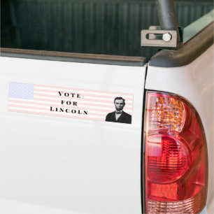 Autocollant De Voiture Vote pour Abraham Lincoln