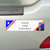 Autocollant De Voiture Vote pour Abraham Lincoln (En voiture)