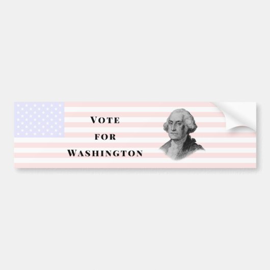 Autocollant De Voiture Vote pour George Washington (Devant)