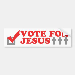 Autocollant De Voiture Vote pour Jésus