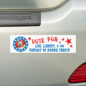 Autocollant De Voiture Vote pour Pit Bull (En voiture)