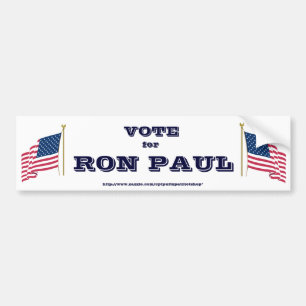 Autocollant De Voiture Vote pour Ron Paul