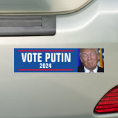 AUTOCOLLANT DE VOITURE VOTE POUTINE 2024 (En voiture)