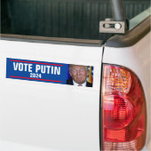 AUTOCOLLANT DE VOITURE VOTE POUTINE 2024 (Sur camion)