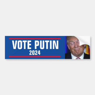 AUTOCOLLANT DE VOITURE VOTE POUTINE 2024