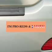 Autocollant De Voiture Vote Pro-Keds (En voiture)