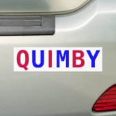 Autocollant De Voiture Vote Quimby pour le maire (En voiture)