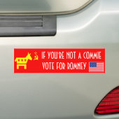 Autocollant De Voiture Vote Romney (En voiture)