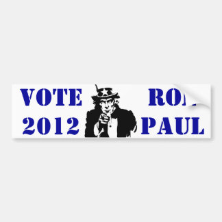 AUTOCOLLANT DE VOITURE VOTE RON PAUL 2012
