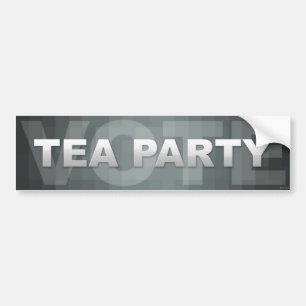Autocollant De Voiture Vote Tea Party