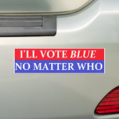 Autocollant De Voiture VoteBlue2 (En voiture)