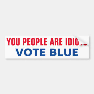 AUTOCOLLANT DE VOITURE VOTER BLEU