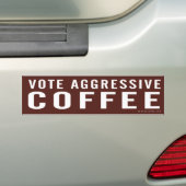 Autocollant De Voiture Voter Café Agressif (En voiture)