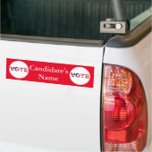 Autocollant De Voiture Voter Le Texte Dans Les Couleurs Du Drapeau Rouge (Sur camion)