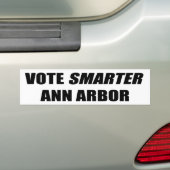AUTOCOLLANT DE VOITURE VOTER SMARTER ANN ARBOR (En voiture)