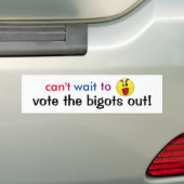 Autocollant De Voiture votez les bigots (En voiture)