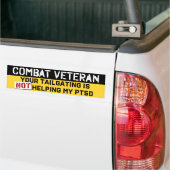 Autocollant De Voiture Votre adaptation n'aide pas mes anciens combattant (Sur camion)