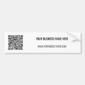 Autocollant De Voiture Votre code QR et votre sticleur pare-chocs de text (Devant)