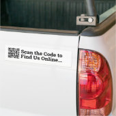Autocollant De Voiture Votre conception de code QR (Sur camion)
