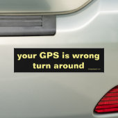 Autocollant De Voiture votre GPS est incorrect (En voiture)