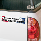 Autocollant De Voiture Votre nom pour le Président Sticker (Sur camion)