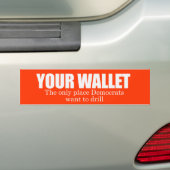 Autocollant De Voiture Votre portefeuille Bumpersticker (En voiture)