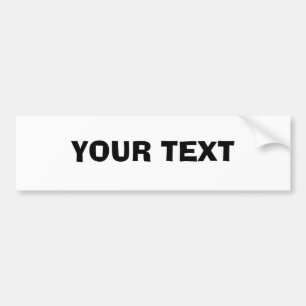Autocollant De Voiture Votre texte "Ad Lib"