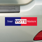 Autocollant De Voiture Votre vote compte (En voiture)