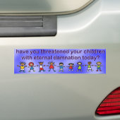 Autocollant De Voiture vous avez menacés vos enfants… (En voiture)