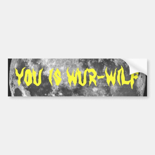 Autocollant De Voiture Vous est Wur-wilf ! (Devant)