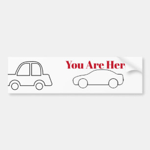 Autocollant De Voiture Vous Êtes Ici