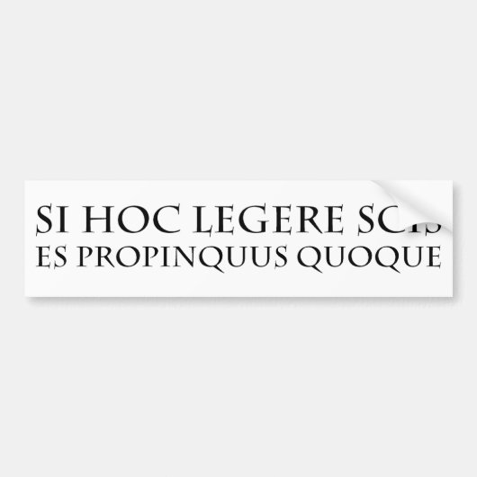 Autocollant De Voiture Vous êtes trop étroits (Devant)