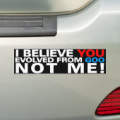 Autocollant De Voiture Vous m'avez évolué de la substance gluante PAS ! (En voiture)