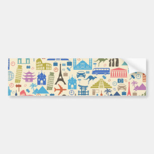 Autocollant De Voiture voyage mondial