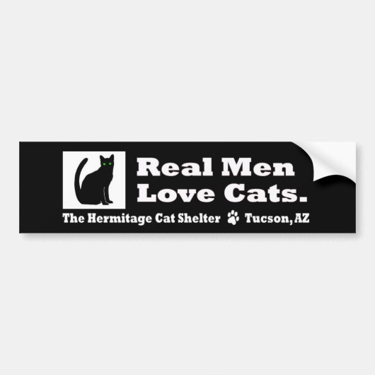 Autocollant De Voiture Vrai adhésif pour pare-chocs de chats d'amour (Devant)