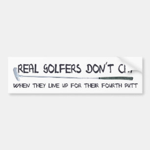 Autocollant De Voiture Vrai cri de don´t de golfeurs
