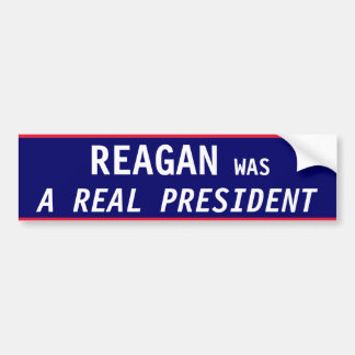 Autocollant De Voiture VRAI président de Reagan