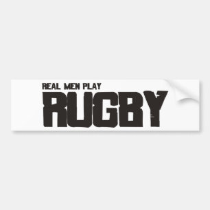 Autocollant De Voiture Vrai rugby de jeu d'hommes