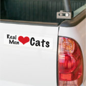 Autocollant De Voiture Vrais chats #2 d'amour d'hommes (Sur camion)